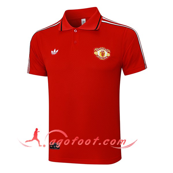 Polo Foot Manchester United Rouge 2025/2026