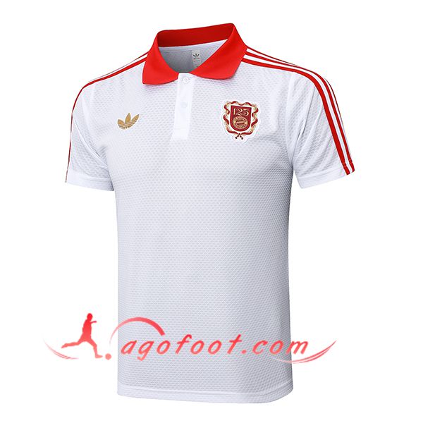 Polo Foot Bayern Munich Blanc/Rouge 2025/2026