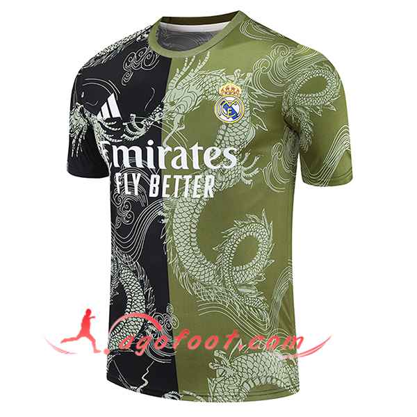 Training T-Shirts Real Madrid Noir/Vert 2025/2026