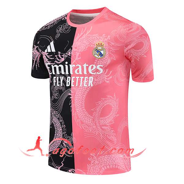 Training T-Shirts Real Madrid Noir/Rose 2025/2026