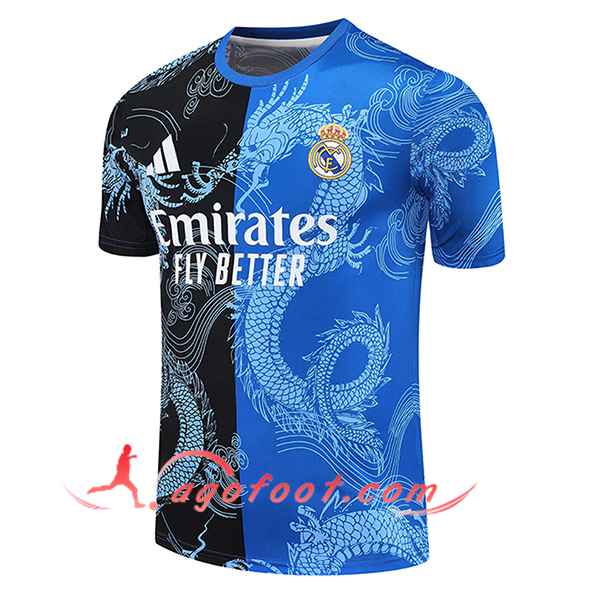 Training T-Shirts Real Madrid Noir/Bleu 2025/2026