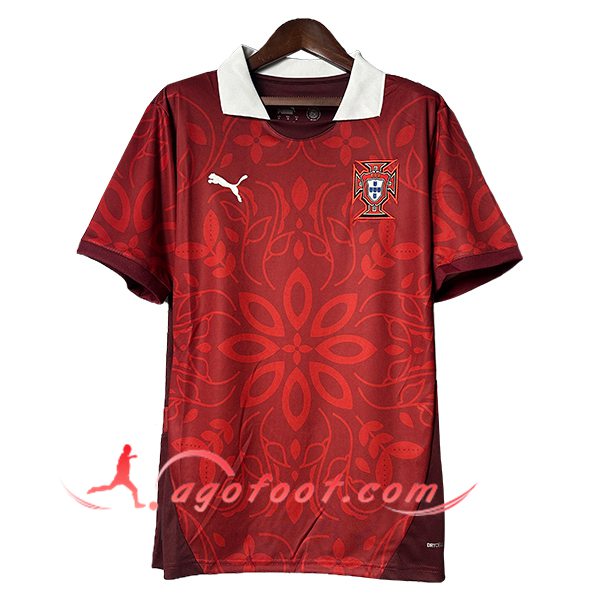 Training T-Shirts Portugal Rouge/Blanc 2025/2026
