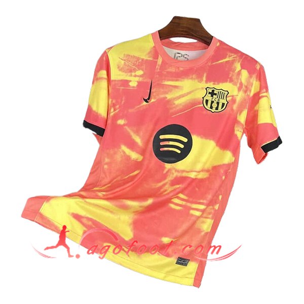 Training T-Shirts FC Barcelone Orange/Jaune 2025/2026