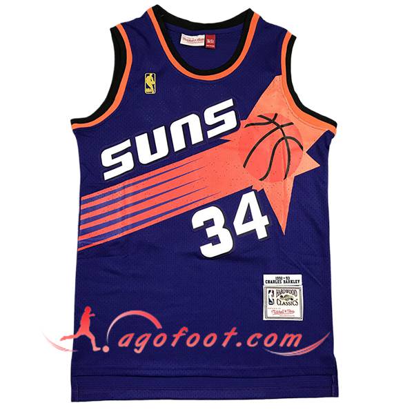 Maillot Phoenix Suns (BARKLEY #34) 2025/26 Pourpre/Orange