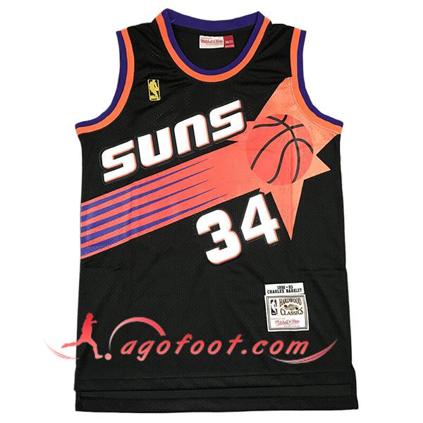 Maillot Phoenix Suns (BARKLEY #34) 2025/26 Noir/Orange