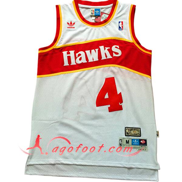 Maillot Atlanta Hawks (WEBB #4) 2025/26 Blanc/Rouge