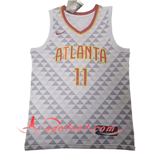 Maillot Atlanta Hawks (YOUNG #11) 2025/26 Blanc/Gris