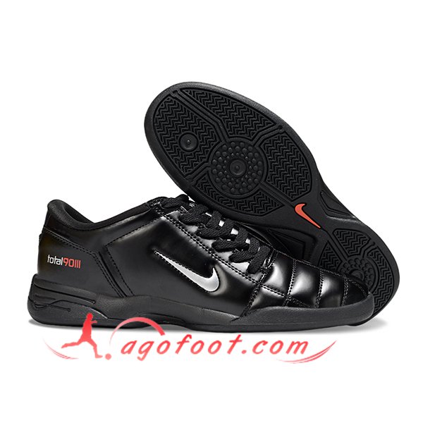 Nike Chaussures de Foot T90 IC Noir/Gris