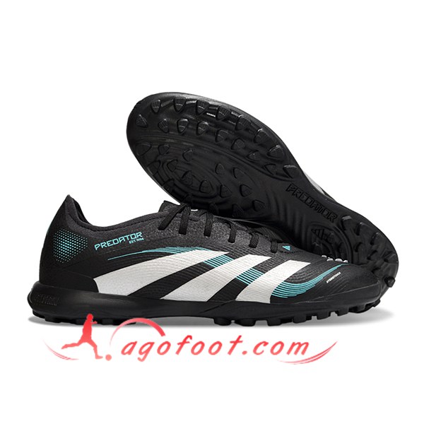 Adidas Chaussures de Foot PREDATOR 25 ELITE TF BOOTS Noir/Blanc/Bleu