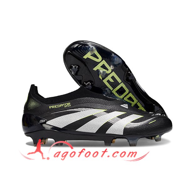 Adidas Chaussures de Foot 25 Predator Elite LL FG Noir/Gris/Vert