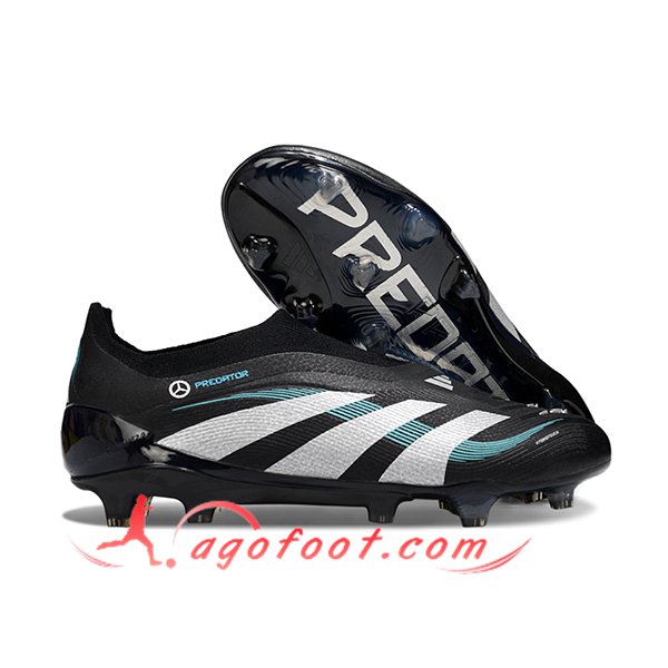 Adidas Chaussures de Foot 25 Predator Elite LL FG Noir/Gris/Bleu