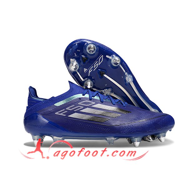 Adidas Chaussures de Foot F50 Elite SG Bleu