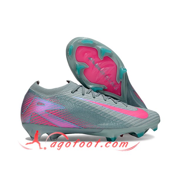 Nike Chaussures de Foot AIR Zoom Mercurial Vapor 16 Elite XXV FG Gris/Rose