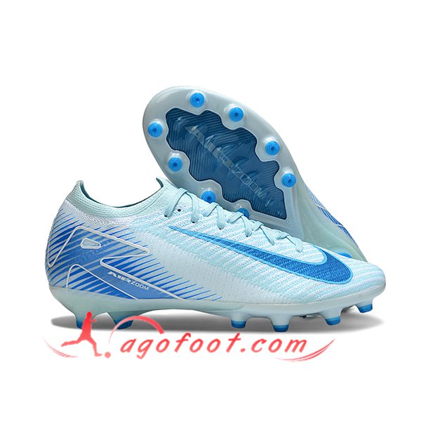Nike Chaussures de Foot AIR Zoom Mercurial Vapor 16 Elite XXV AG Bleu Clair