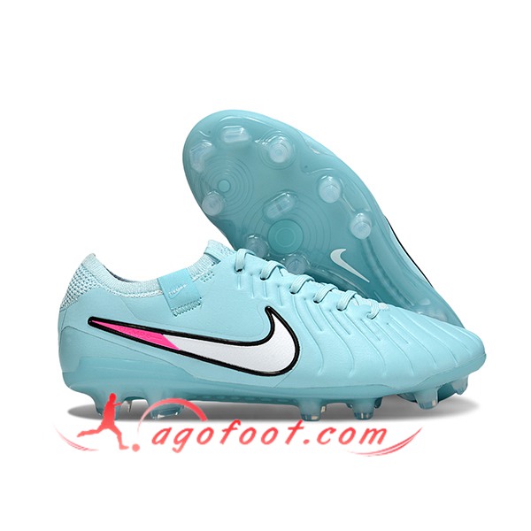 Nike Chaussures de Foot Tiempo Legend X Elite FG Bleu Clair