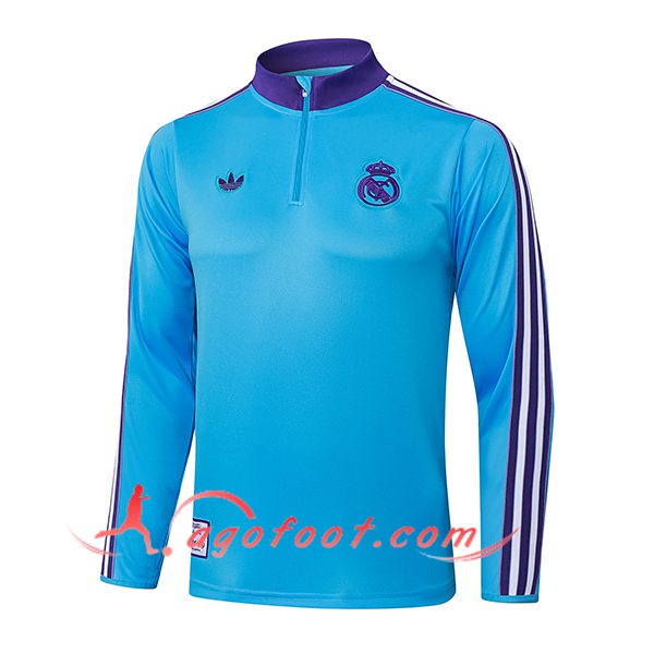 Sweatshirt Training Real Madrid Bleu/Pourpre 2025/2026