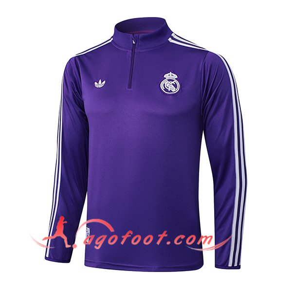 Sweatshirt Training Real Madrid Pourpre/Blanc 2025/2026