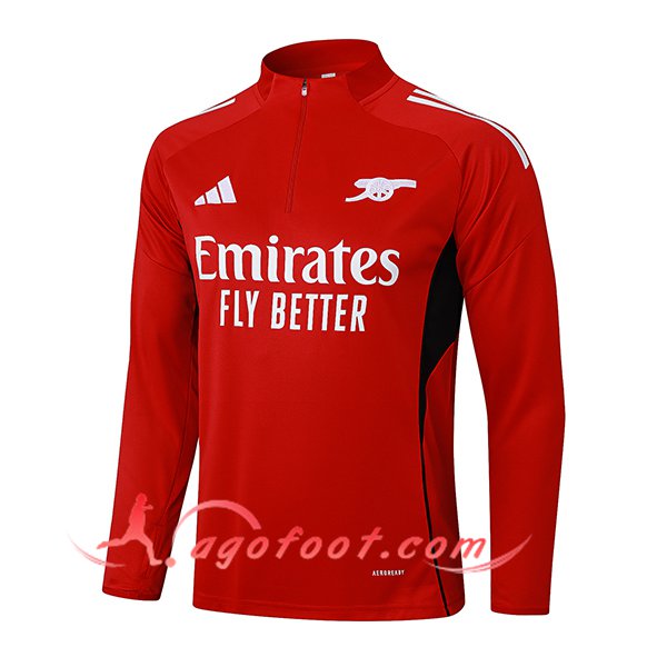 Sweatshirt Training Arsenal Rouge/Blanc 2025/2026