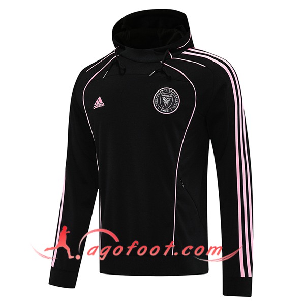Sweatshirt Training Capuche Inter Miami CF Noir/Rose 2025/2026