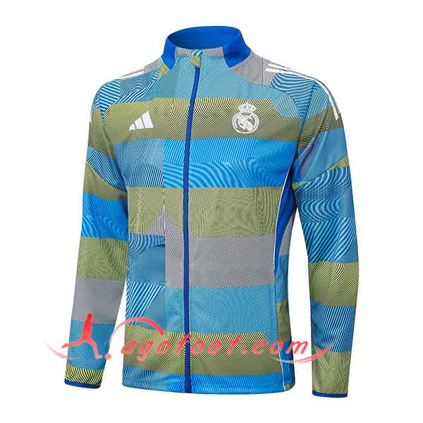 Veste Foot Real Madrid Bleu/Vert 2025/2026
