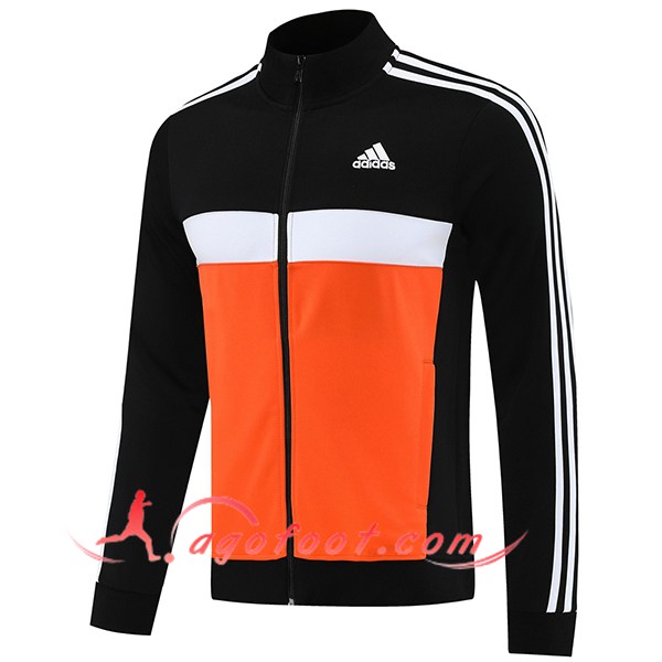 Veste Foot Adidas Noir/Orange/Blanc 2025/2026