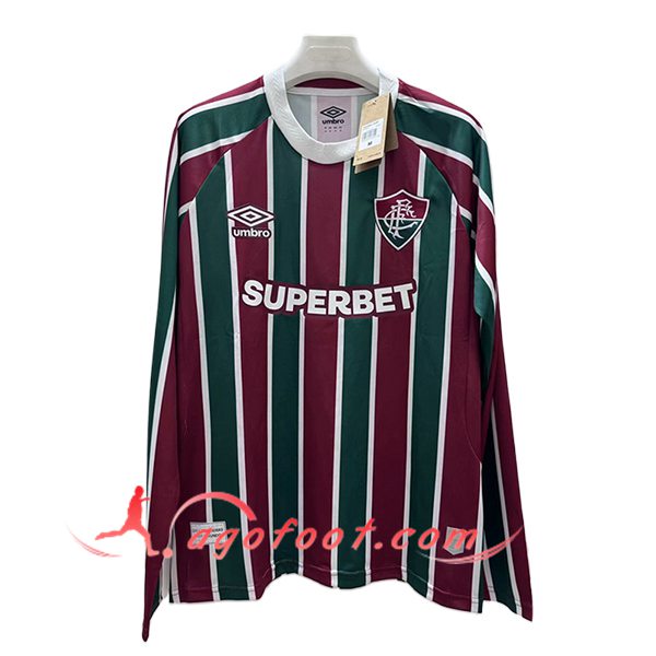Nouveau Maillot de Foot Fluminense Manches Longues Domicile 2025/2026