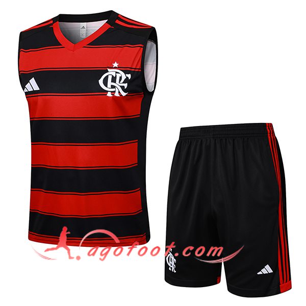 Ensemble Training Debardeur Flamengo Rouge/Noir 2025/2026 -02