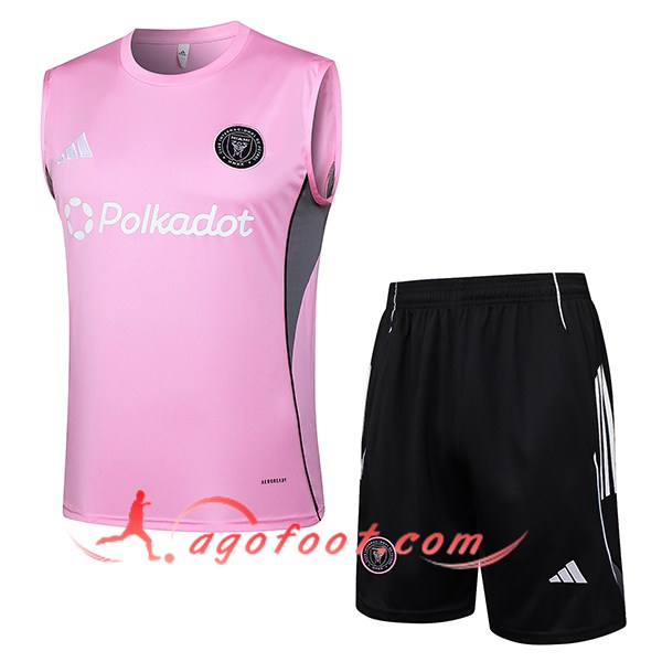 Ensemble Training Debardeur Inter Miami CF Rose/Gris 2025/2026