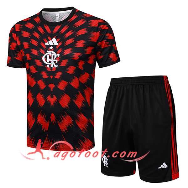 Ensemble Training T-Shirts Flamengo Rouge/Noir 2025/2026
