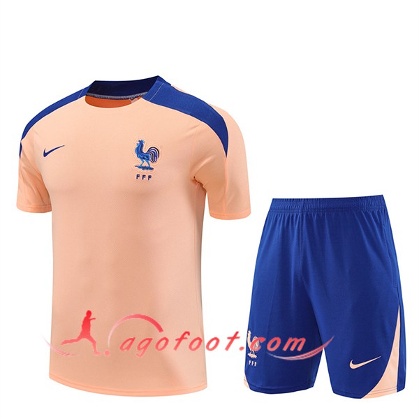 Ensemble Training T-Shirts France Rose/Bleu 2025/2026