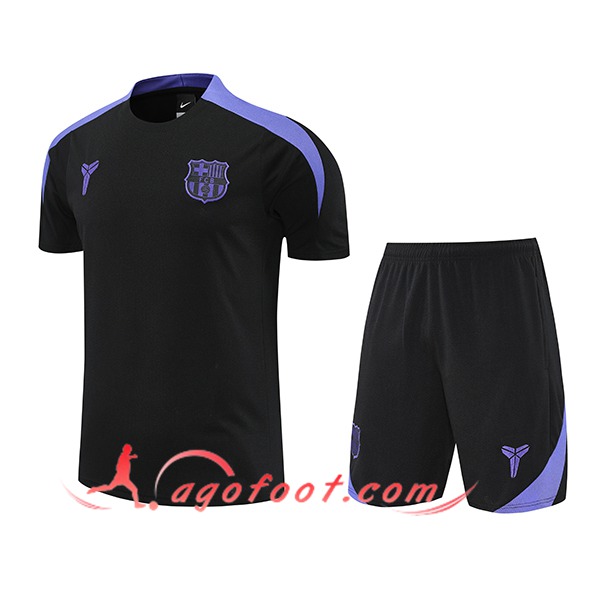 Ensemble Training T-Shirts FC Barcelone Noir/Pourpre 2025/2026