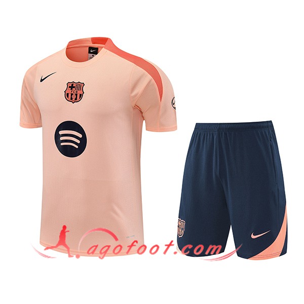 Ensemble Training T-Shirts FC Barcelone Orange 2025/2026