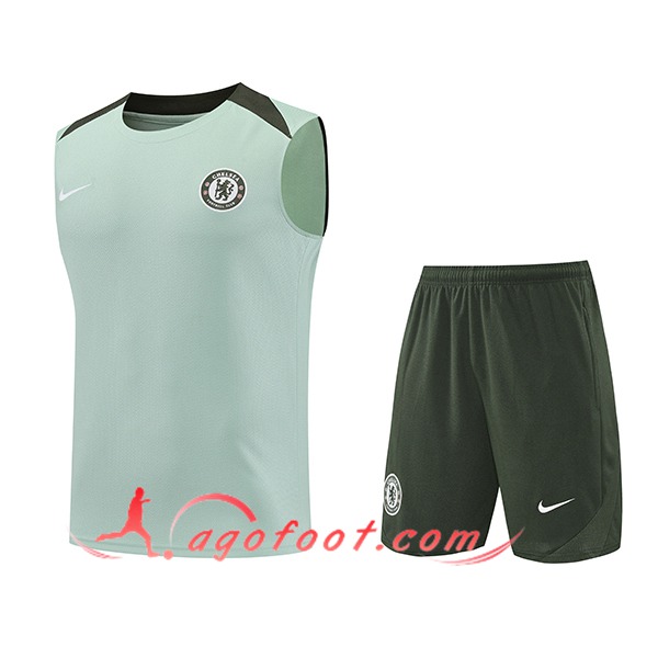 Ensemble Training Debardeurs FC Chelsea Vert 2025/2026 -02