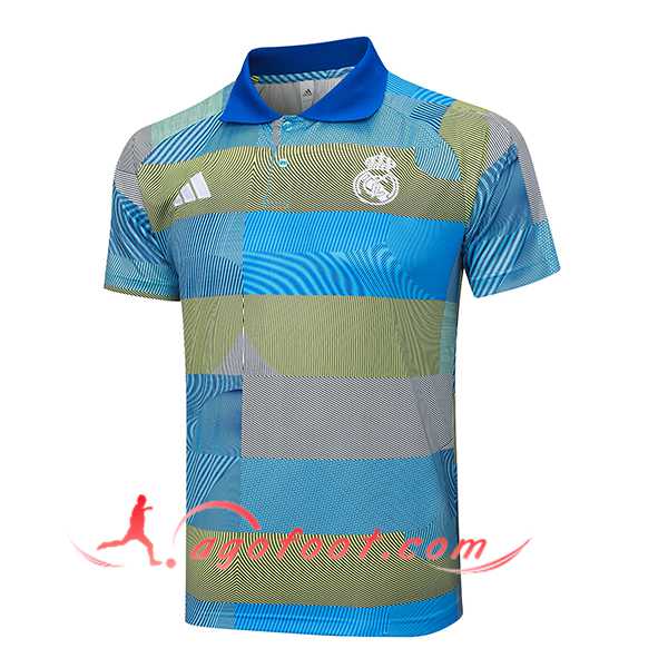 Polo Foot Real Madrid Bleu/Vert 2025/2026