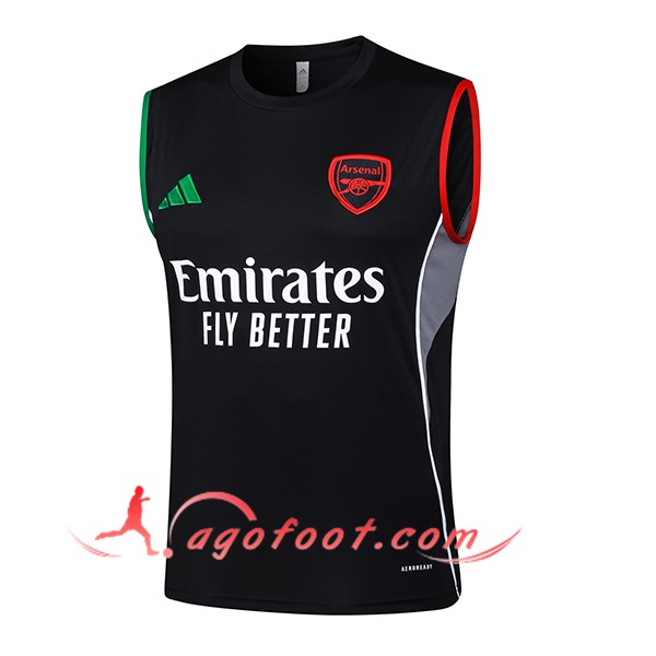 Training Debardeur Arsenal Noir/Gris 2025/2026