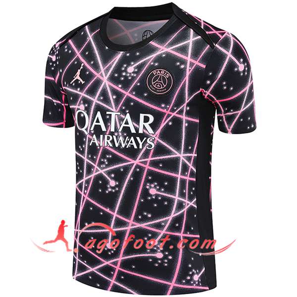 Training T-Shirts PSG Noir/Rose 2025/2026