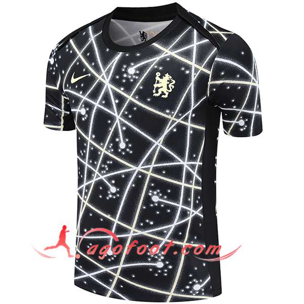 Training T-Shirts FC Chelsea Noir/Blanc 2025/2026