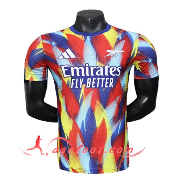 Training T-Shirts Arsenal Rouge/Jaune/Bleu 2025/2026