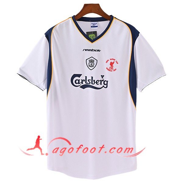 Maillot de Foot FC Liverpool Retro Exterieur 2001/2002
