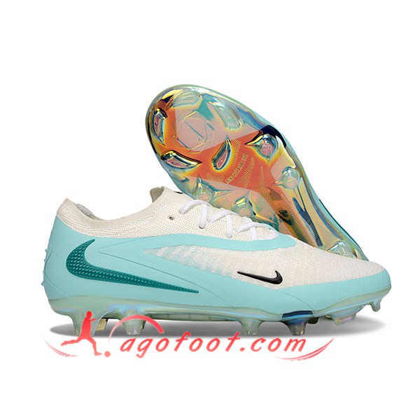 Nike Chaussures de Foot Phantom GX III Elite FG Blanc/Vert