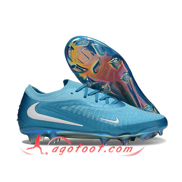 Nike Chaussures de Foot Phantom GX III Elite FG Bleu/Blanc