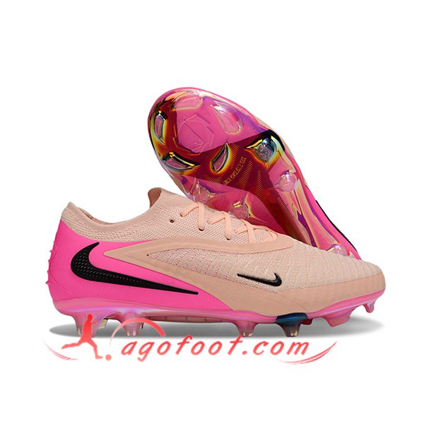 Nike Chaussures de Foot Phantom GX III Elite FG Rose/Noir