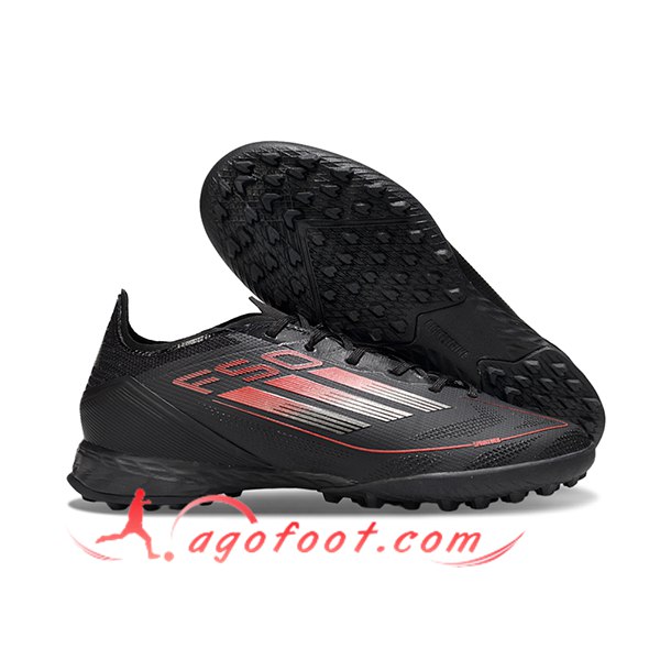 Adidas Chaussures de Foot F50 PRO TF Noir/Orange