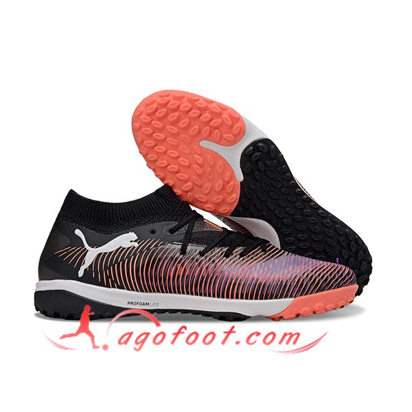 PUMA Chaussures de Foot FUTURE 8 ULTIMATE TF Noir/Orange