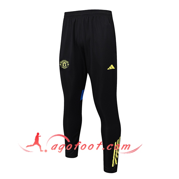 Pantalon Foot Manchester United Noir/Bleu/Jaune 2025/2026