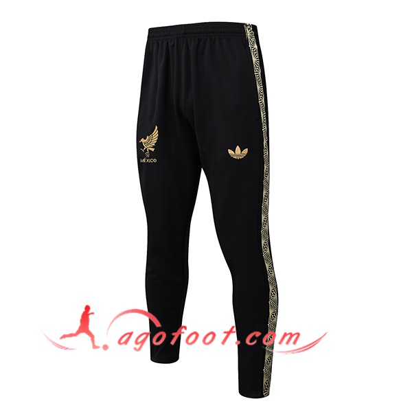 Pantalon Foot Mexique Noir/Jaune 2025/2026