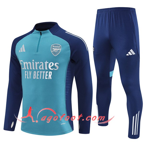 Ensemble Survetement de Foot Foot Arsenal Bleu 2025/2026
