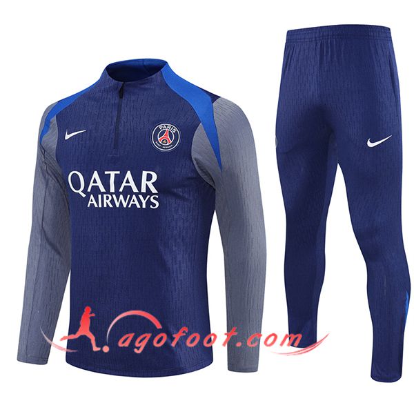 Ensemble Survetement de Foot Foot PSG Bleu/Gris 2025/2026