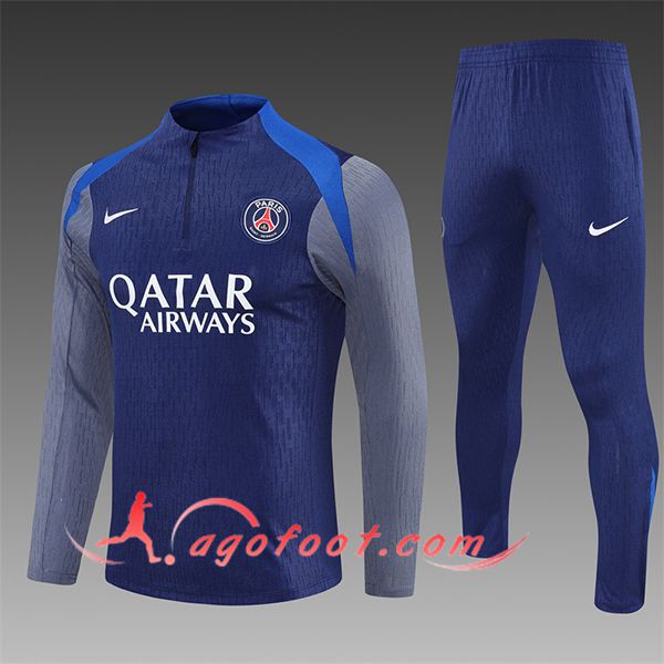 Ensemble Survetement de Foot Foot PSG Enfant Bleu/Gris 2025/2026