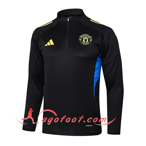 Sweatshirt Training Manchester United Noir/Bleu/Jaune 2025/2026